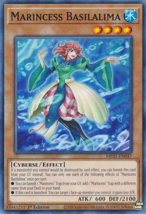 Marincess Basilalima MP21-EN047 card from 2021 Tin of Ancient Battles