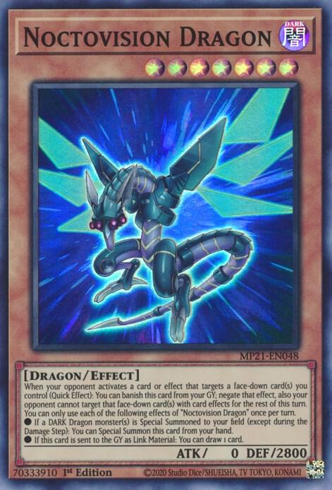 Noctovision Dragon MP21-EN048 card from 2021 Tin of Ancient Battles