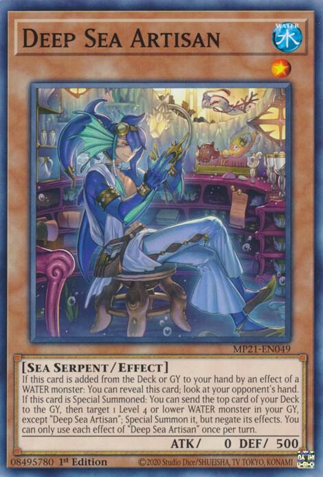 Deep Sea Artisan MP21-EN049 card from 2021 Tin of Ancient Battles