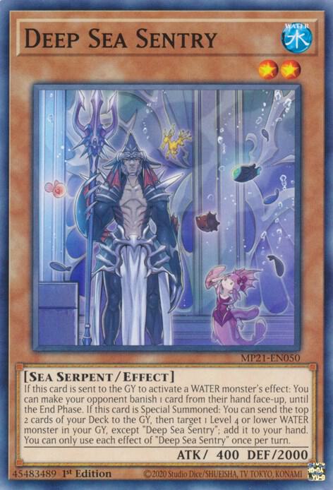 Deep Sea Sentry MP21-EN050 card from 2021 Tin of Ancient Battles