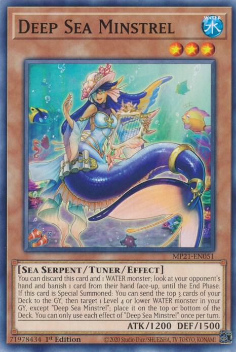 Deep Sea Minstrel MP21-EN051 card from 2021 Tin of Ancient Battles
