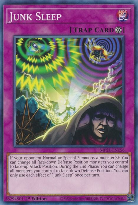 Junk Sleep MP21-EN156 card from 2021 Tin of Ancient Battles