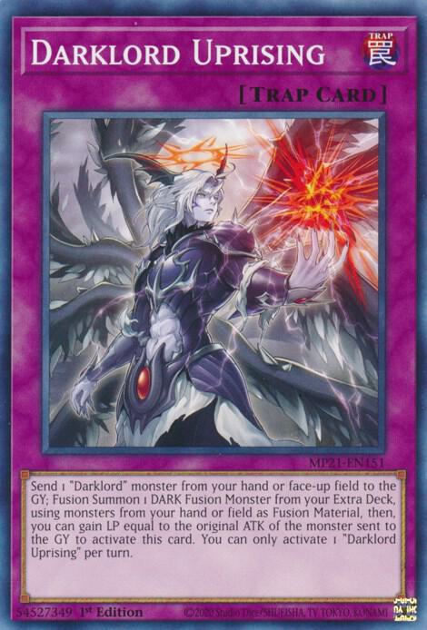 Darklord Uprising MP21-EN151 card from 2021 Tin of Ancient Battles