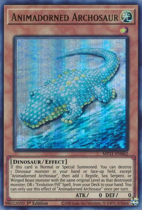 Animadorned Archosaur MP21-EN062 card from 2021 Tin of Ancient Battles