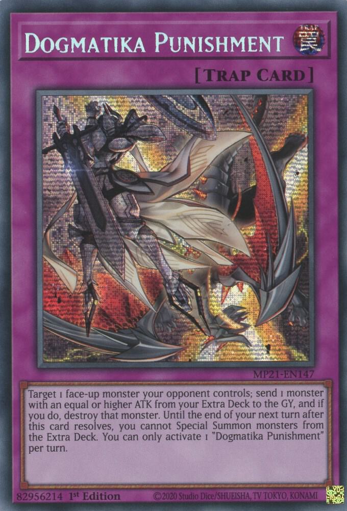 Dogmatika Punishment MP21-EN147 card from 2021 Tin of Ancient Battles