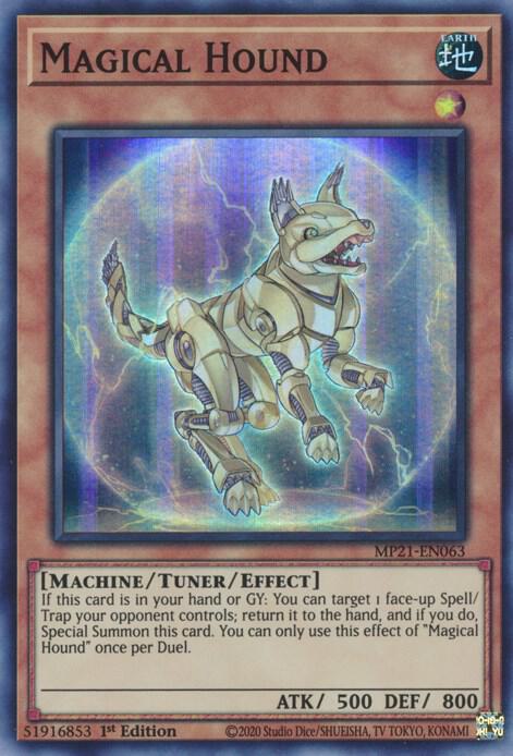 Magical Hound MP21-EN063 card from 2021 Tin of Ancient Battles