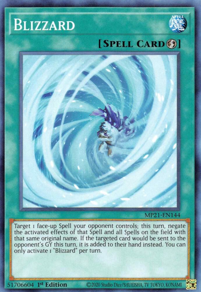 Blizzard MP21-EN144 card from 2021 Tin of Ancient Battles