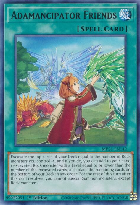 Adamancipator Friends MP21-EN142 card from 2021 Tin of Ancient Battles