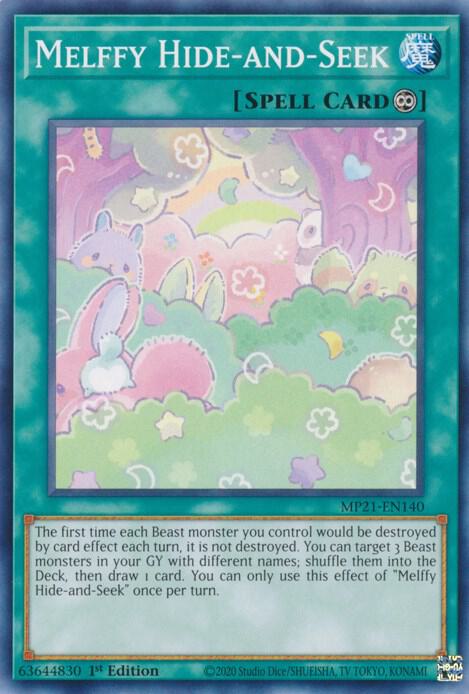 Melffy Hide-and-Seek MP21-EN140 card from 2021 Tin of Ancient Battles