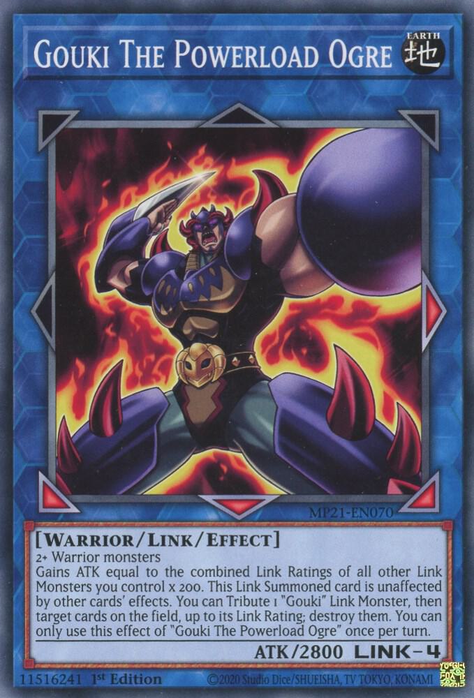 Gouki The Powerload Ogre MP21-EN070 card from 2021 Tin of Ancient Battles