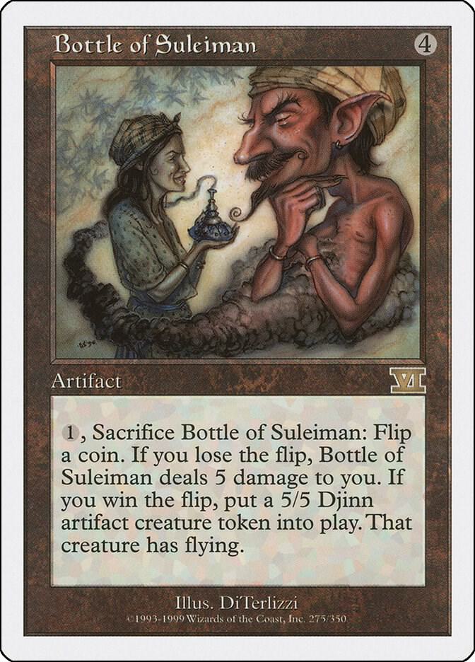 Bottle of Suleiman 275 card from Classic Sixth Edition