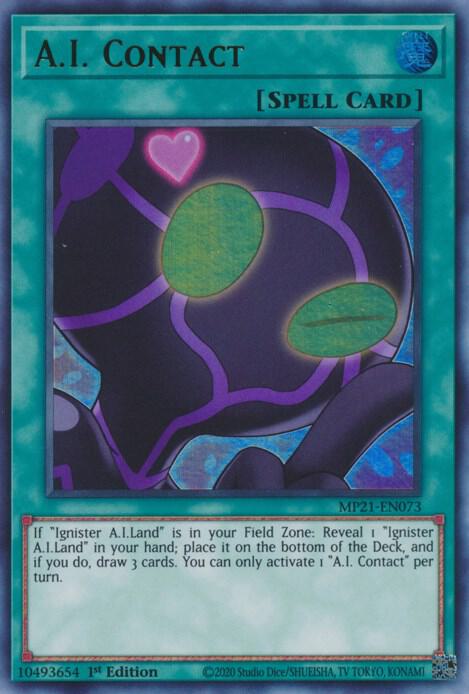 A.I. Contact MP21-EN073 card from 2021 Tin of Ancient Battles