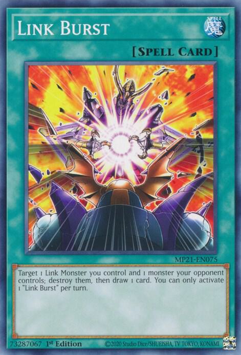 Link Burst MP21-EN075 card from 2021 Tin of Ancient Battles