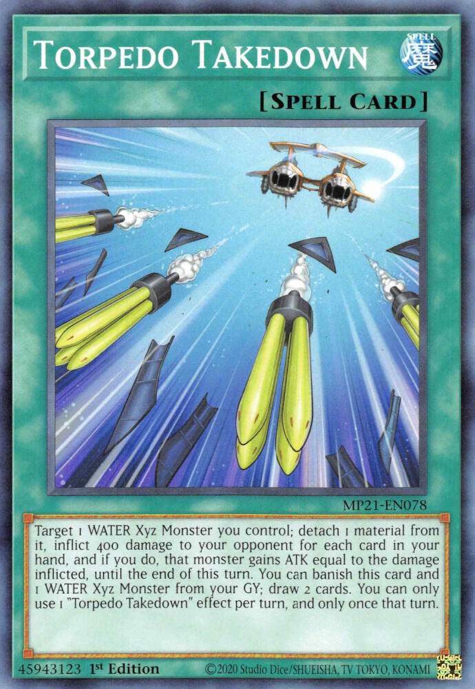 Torpedo Takedown MP21-EN078 card from 2021 Tin of Ancient Battles