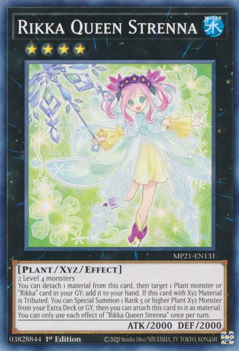 Rikka Queen Strenna MP21-EN131 card from 2021 Tin of Ancient Battles