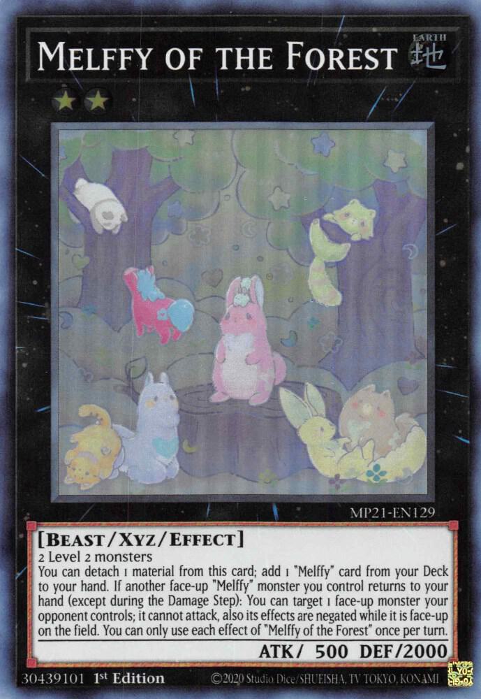Melffy of the Forest MP21-EN129 card from 2021 Tin of Ancient Battles