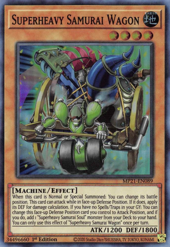 Superheavy Samurai Wagon MP21-EN089 card from 2021 Tin of Ancient Battles