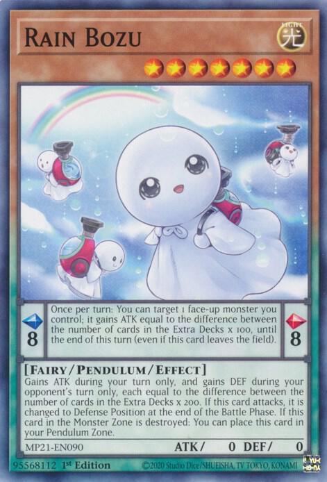 Rain Bozu MP21-EN090 card from 2021 Tin of Ancient Battles