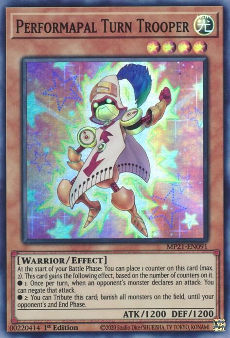 Performapal Turn Trooper MP21-EN091 card from 2021 Tin of Ancient Battles