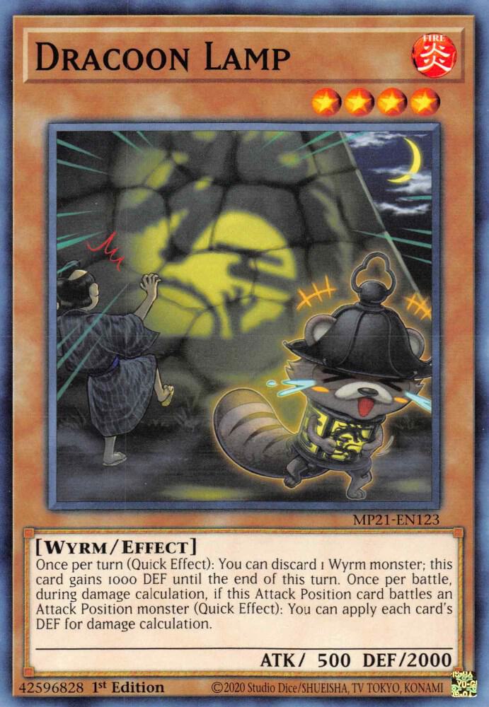 Dracoon Lamp MP21-EN123 card from 2021 Tin of Ancient Battles