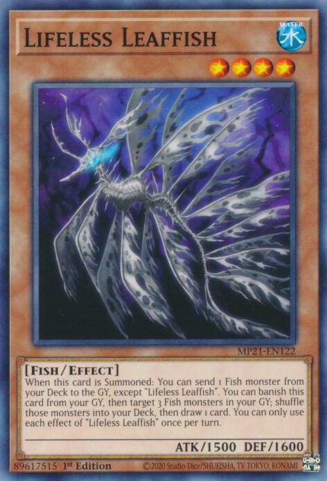 Lifeless Leaffish MP21-EN122 card from 2021 Tin of Ancient Battles