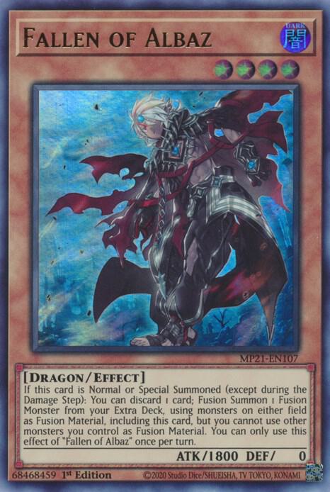 Fallen of Albaz MP21-EN107 card from 2021 Tin of Ancient Battles