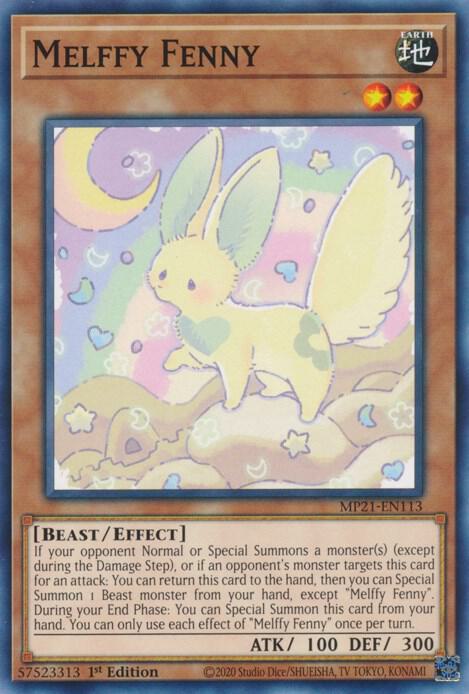 Melffy Fenny MP21-EN113 card from 2021 Tin of Ancient Battles