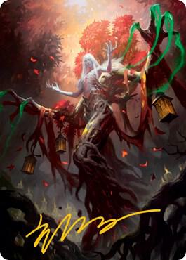 Wrenn and Seven Art Card (Gold-Stamped Signature) 9 card from Art Series: Innistrad: Midnight Hunt