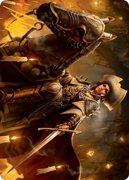 Seasoned Cathar Art Card (Gold-Stamped Signature) 12 card from Art Series: Innistrad: Midnight Hunt