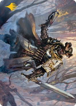 Brutal Cathar Art Card (Gold-Stamped Signature) 13 card from Art Series: Innistrad: Midnight Hunt