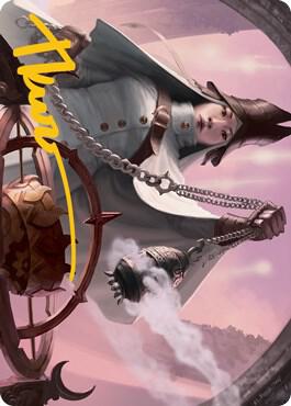 Celestus Sanctifier Art Card (Gold-Stamped Signature) 16 card from Art Series: Innistrad: Midnight Hunt