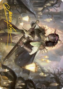 Sungold Sentinel Art Card (Gold-Stamped Signature) 20 card from Art Series: Innistrad: Midnight Hunt