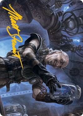 Delver of Secrets Art Card (Gold-Stamped Signature) 21 card from Art Series: Innistrad: Midnight Hunt