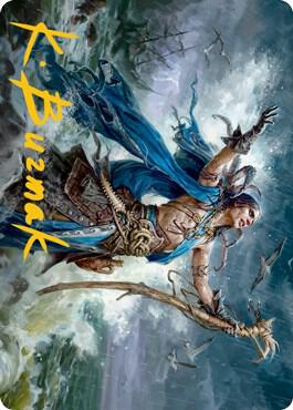 Lier, Disciple of the Drowned Art Card (Gold-Stamped Signature) 25 card from Art Series: Innistrad: Midnight Hunt
