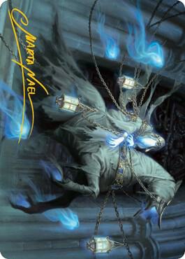 Patrician Geist Art Card (Gold-Stamped Signature) 28 card from Art Series: Innistrad: Midnight Hunt