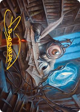 Unblinking Observer Art Card (Gold-Stamped Signature) 31 card from Art Series: Innistrad: Midnight Hunt