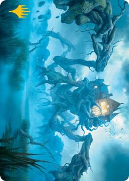 Creeping Inn Art Card (Gold-Stamped Signature) 34 card from Art Series: Innistrad: Midnight Hunt