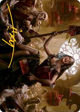Gisa, Glorious Resurrector Art Card (Gold-Stamped Signature) 35 card from Art Series: Innistrad: Midnight Hunt