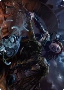Olivia's Midnight Ambush Art Card 39 card from Art Series: Innistrad: Midnight Hunt