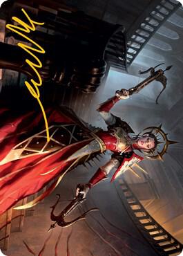 Bloodthirsty Adversary Art Card (Gold-Stamped Signature) 41 card from Art Series: Innistrad: Midnight Hunt