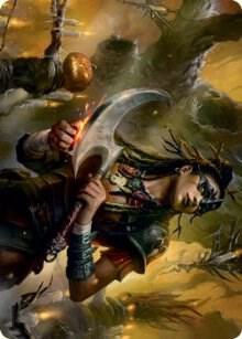 Harvesttide Sentry Art Card 47 card from Art Series: Innistrad: Midnight Hunt