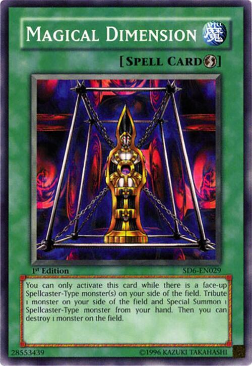 Magical Dimension SD6-EN029 card from Structure Deck: Spellcaster's Judgment