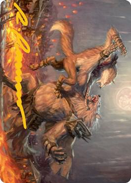 Duel for Dominance Art Card (Gold-Stamped Signature) 51 card from Art Series: Innistrad: Midnight Hunt
