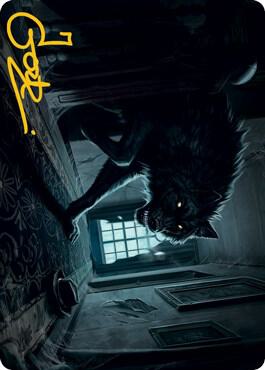 Primal Adversary Art Card (Gold-Stamped Signature) 52 card from Art Series: Innistrad: Midnight Hunt