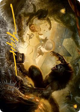 Storm the Festival Art Card (Gold-Stamped Signature) 54 card from Art Series: Innistrad: Midnight Hunt