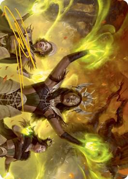 Dawnhart Wardens Art Card (Gold-Stamped Signature) 57 card from Art Series: Innistrad: Midnight Hunt