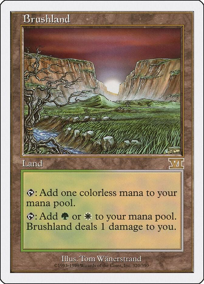 Brushland 320 card from Classic Sixth Edition