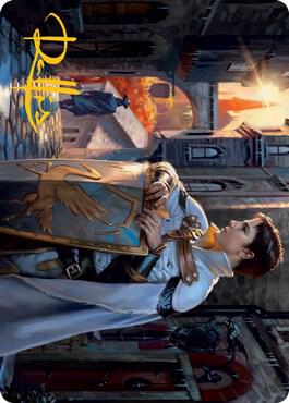 Dennick, Pious Apprentice Art Card (Gold-Stamped Signature) 58 card from Art Series: Innistrad: Midnight Hunt