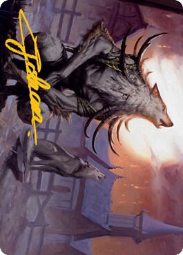 Lord of the Ulvenwald Art Card (Gold-Stamped Signature) 64 card from Art Series: Innistrad: Midnight Hunt