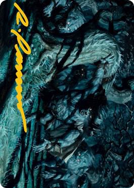 Unnatural Moonrise Art Card (Gold-Stamped Signature) 70 card from Art Series: Innistrad: Midnight Hunt